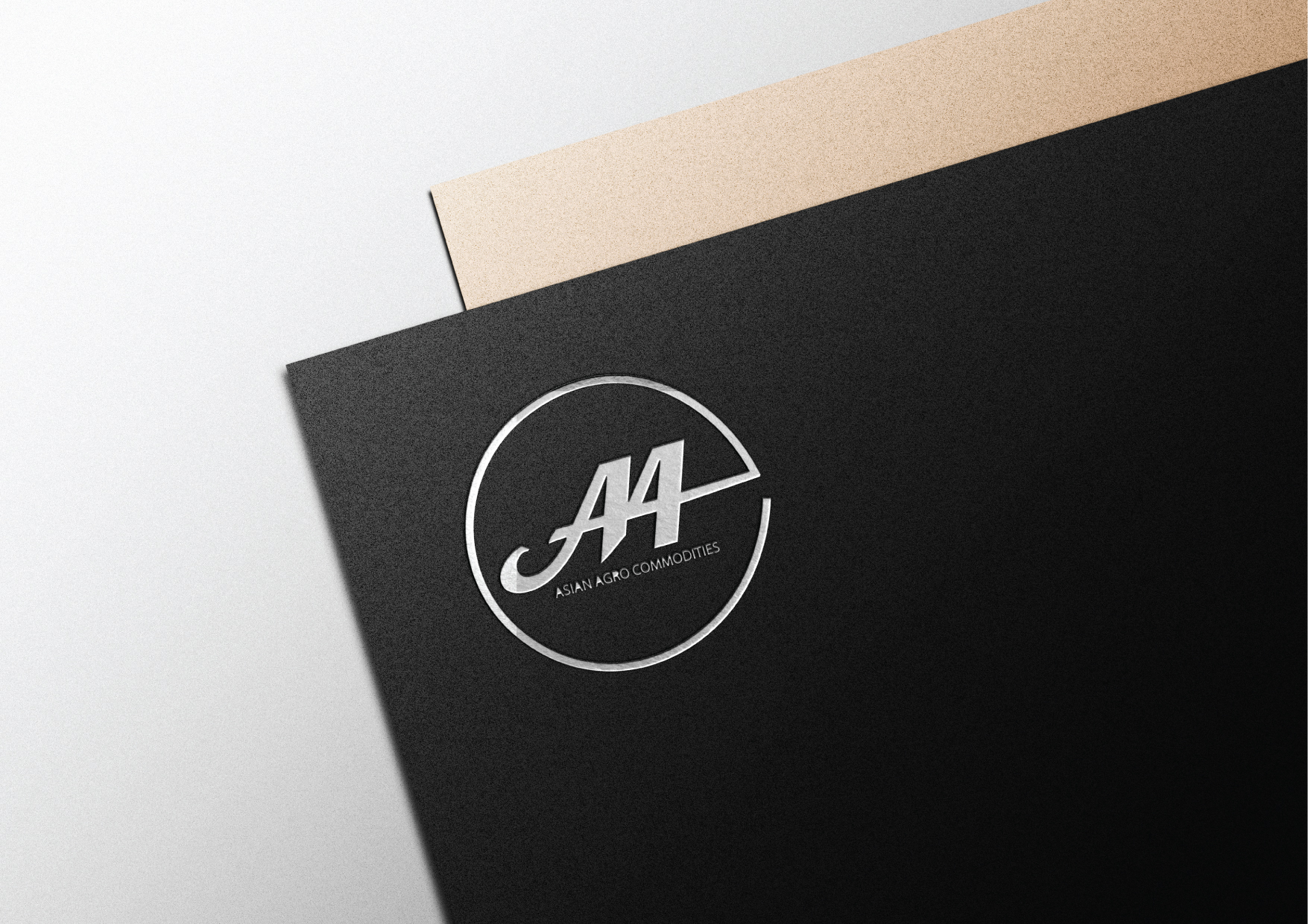 Minimal logo design mockup for brand identity