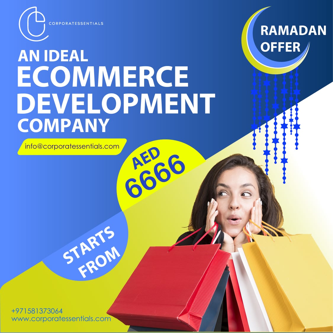 Ecommerce offer poster design for digital marketing